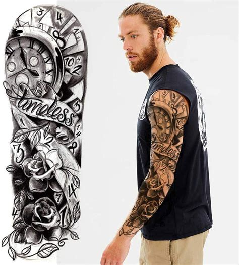 temporary sleeve tattoos for men